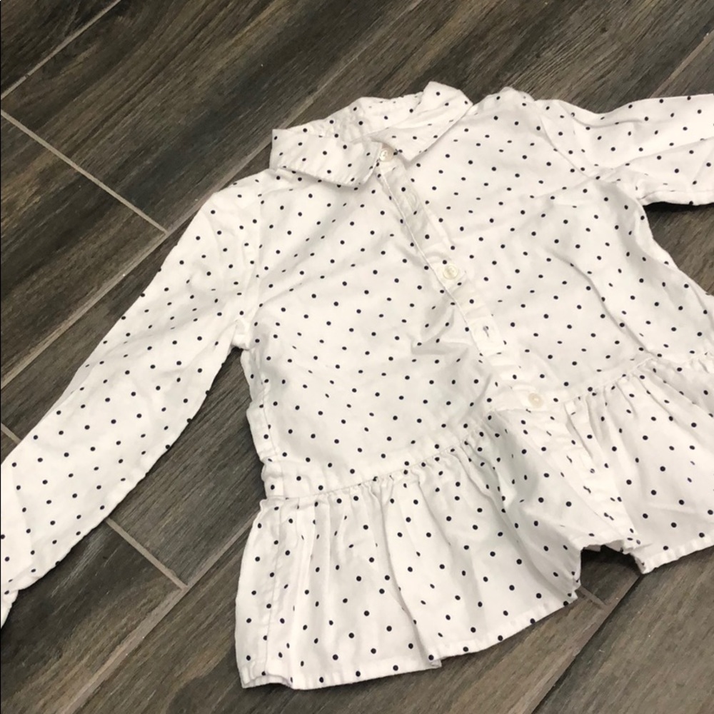 Old Navy long sleeve polka dot 4T